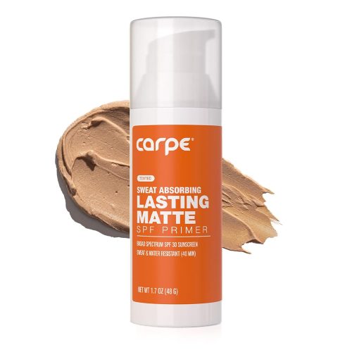 Carpe Matte Face Primer with SPF 30. Mineral Sunscreen for Oily Skin | Mattifying Face Primer & Tinted Zinc Mineral Sunscreen SPF 30. for Oily Skin. Sweat & Water Resistant